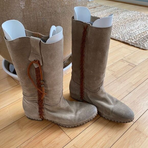 Silvano Sassetti suede knee high boots - Picture 4 of 8